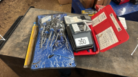 Screwdrivers, snap ring pliers, reamers, drill bits