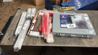 Hole saw set, Allen wrenches, sawzall blades