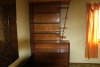 wooden bookshelf room divider - 2