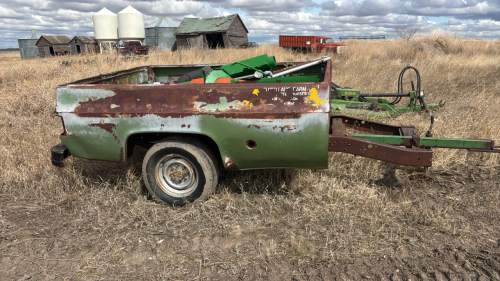 Homemade truck box trailer
