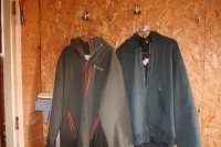 columbia coat (L), large sweater