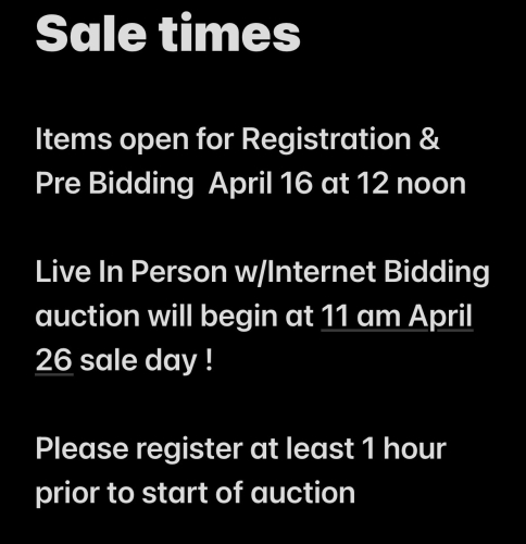 Sale times