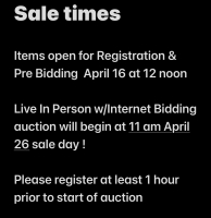 Sale times
