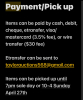 Payment & pick up