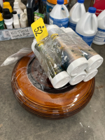 Outdoor fire pit w/ fuel and wick