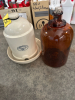 Medalta chicken waterer and jug