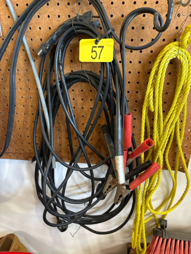 Extension cords jumper cables
