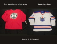 Ryan Smyth Hockey School Jersey & Signed Oilers jersey