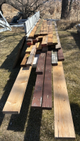 Various lengths of lumber