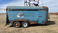 15 foot bumper hitch stock trailer