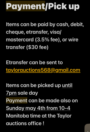 Payment & Pick up