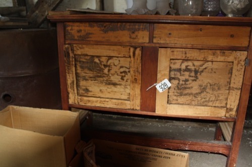 wood buffet (needs hinges)