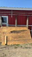 Assorted plywood and sign frame