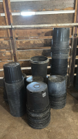 Assorted plant pots