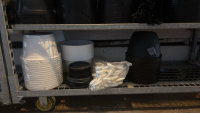 Assortment of planters and hangers