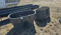 2- Rubbermaid water troughs