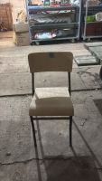 38- Wood stackable chair
