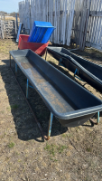 Poly trough with steel frame