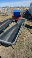 Poly trough with steel frame
