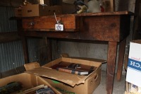 wooden table w/ drawer