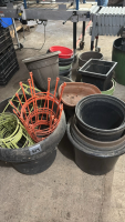 Assorted plant pots
