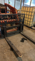 Pallet fork skidsteer mounts
