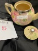 1950's teapot, clear jug, glasses - 2