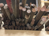 Shafting various sizes
