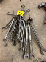 Assortment of box end and open end wrenches