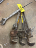 Assortment of wrenches and pipe wrenches