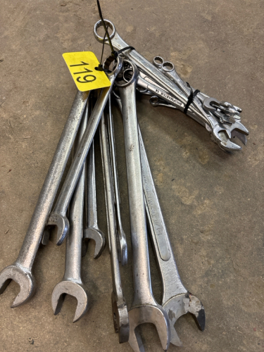 Assortment of wrenches