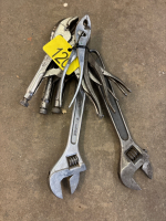 Crescent wrenches, pliers and vise grips