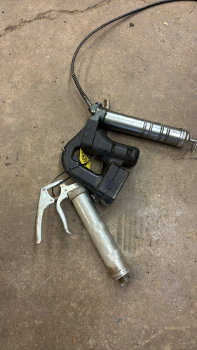 Grease guns, battery and charger