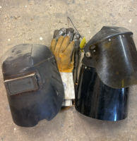 Welding gloves, helmets