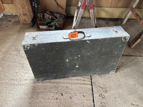 Antique footlocker