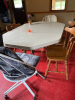 6 person table with leaf w/5 chairs