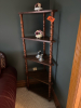 Corner cabinet w/ornaments