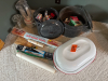 Misc items. Roasters and canning supplies included