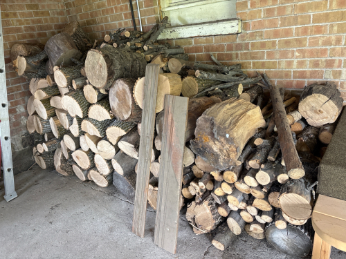 Pile of fire wood