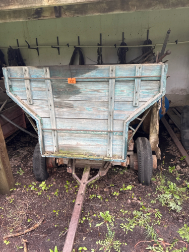 Horse drawn grain wagon