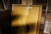 wooden bed frame/dresser