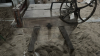 Antique wooden washer