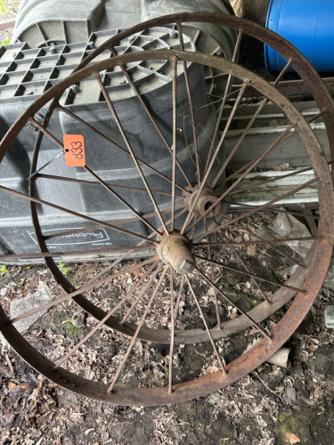 Steel wagon wheels