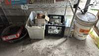 Shop supplies, oil pump, mole trap