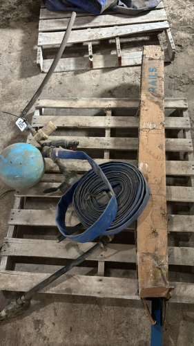 Lay flat hose, rail, plumbing