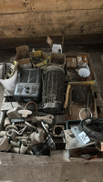 Assortment of shop supplies, Heaters