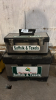 2 assorted toolboxes