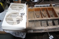 fan, cash register drawer, misc. Parts