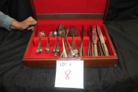 birk's regency plate silverware and chest