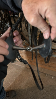 Split bit and reins